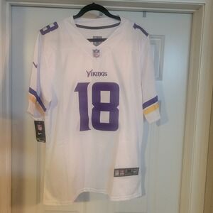 Justin Jefferson #18 Minnesota Vikings Stitched Football Jersey Size M